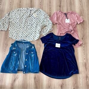 Chic & Versatile Agnes & Dora Universal Thread Denim - Boho, Velvet, Wrap Top 2X